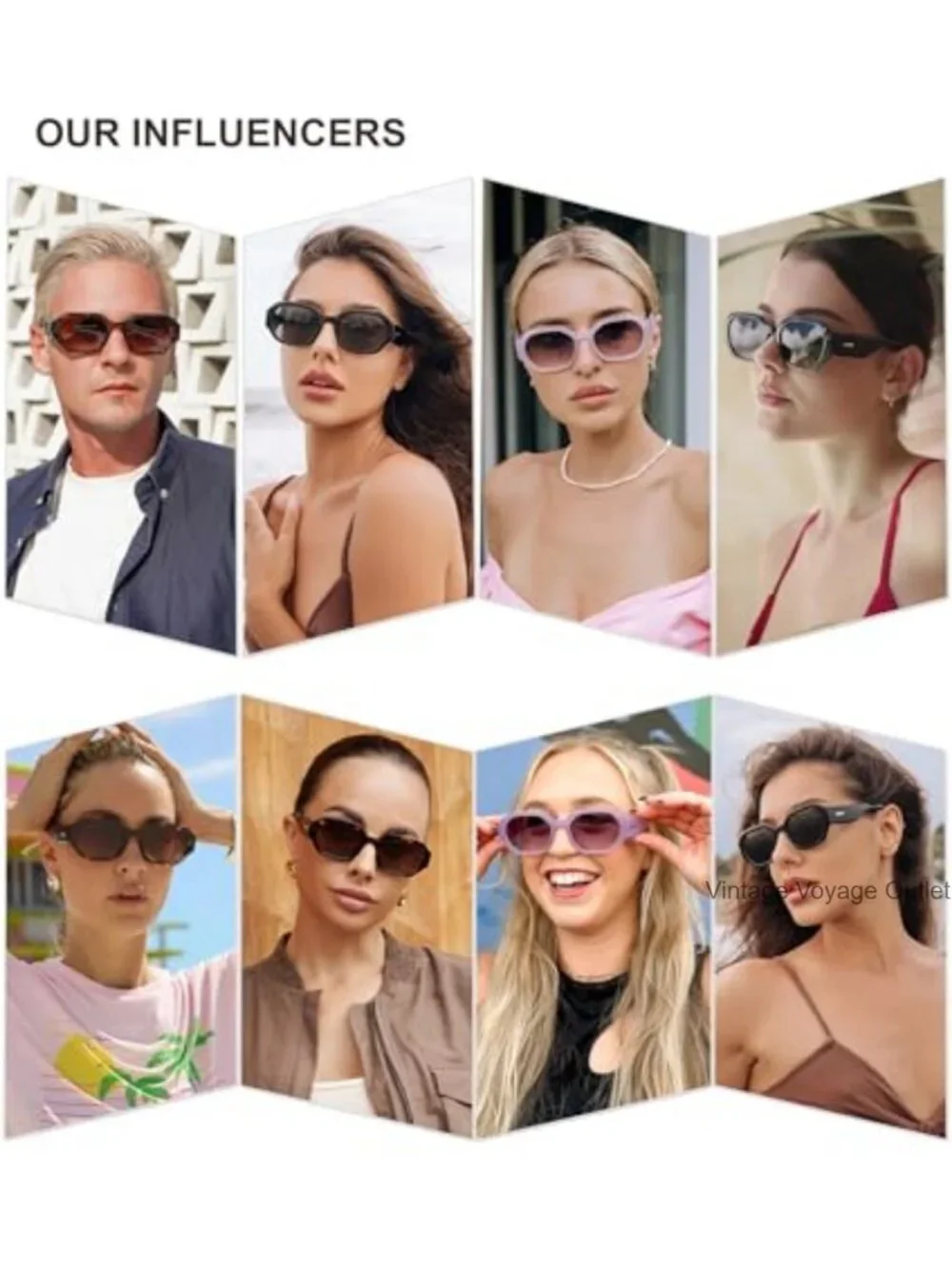 Retro Rectangular Polarized Sunglasses UV400 Protection for Women Men